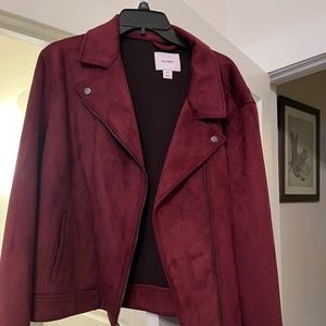 Old Navy Burgundy waist jacket- New with tags